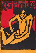 Ernst Ludwig Kirchner KG Brucke (Ausstellungsplakat der Galerie Arnold in Dresden) oil painting reproduction